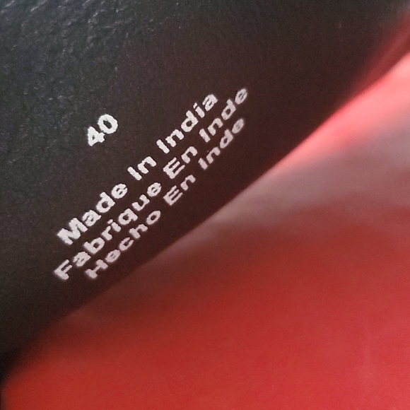 P025  Free People Saylor Footbed Sandal Slip-on Red Multi-Color Size 40 - Picture 12 of 12